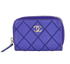Chanel Coin Purse, &pound;350, Accessories, Blue/Purple, Leather, Front view
